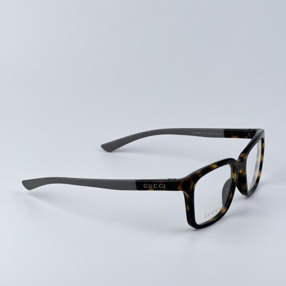 Gucci GG1738O 002 BRAND NEW Eyeglasses Havana Grey Unisex Square - Picture 6 of 9